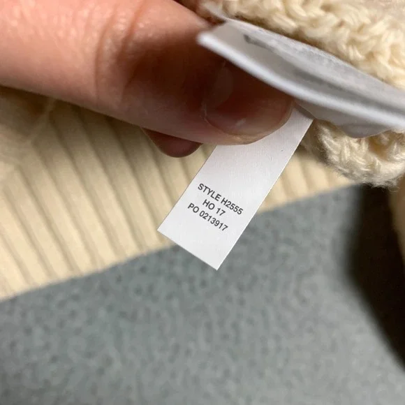 J.Crew Sweater Women Small Cream Cable Knit Ruffle Turtleneck Wool Blend NWT $89 - Picture 8 of 11